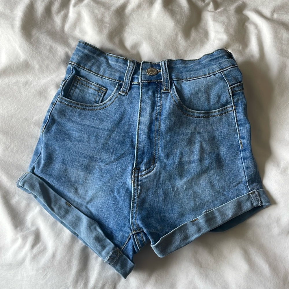 XXS women’s high waist denim shorts